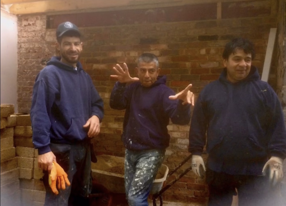 Lamabuild team members on construction site